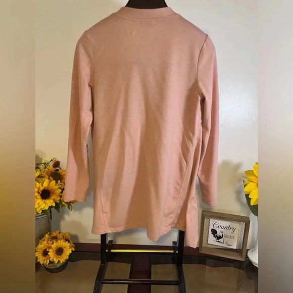 LOGO by Lori Goldstein Pink Cardigan | Women’s Size L | Long Sleeve Pockets ✨ - Picture 6 of 6